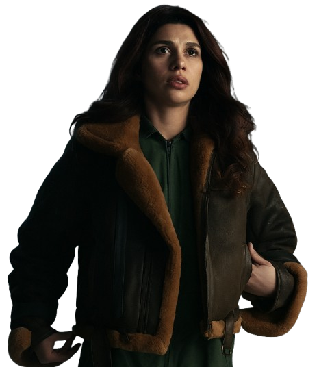 Troll 2 Marion Brown Shearling Jacket - Image 3